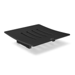 Zack Abacco Porte-savon carré 12,5X12,5X3,3cm noir SW377912