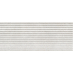 Cifre Ceramica Borneo - Carrelage mural - 30x75cm - rectifié - effet béton - White decor mat (blanc) SW1119854