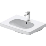 Duravit D-code Wastafel - 65x48cm - met 1 kraangat - met overloop - wit 0295855