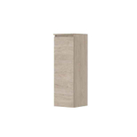 INK Badkamerkast - 35x37x106cm - 1 deur - Links en rechtsdraaiend - greeploos - houten keerlijst - MFC - ivoor eiken SW798498