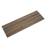 Saniclass Tops Topblad - 200x1.2x46cm - afgeronde hoeken - MFC - noten (hout) SW1171119
