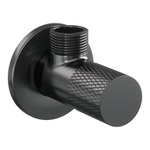 BRAUER Gunmetal Carving Robinet d'arrêt d'angle - G1/2 - flexible - Gunmetal brossé SW1182496