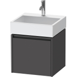 Duravit Ketho.2 Wastafelonderbouwkast - met 1 lade - 48.4x46x44cm - met greep antraciet - grafiet mat SW772355
