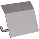 Hansgrohe AddStoris Q closetrolhouder - met klep - geborsteld zwart chroom (antraciet) SW651317