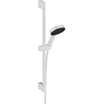 Hansgrohe Pulsify Select Ensemble de douche 65cm pommeau 10.5cm 3 jets Relaxation Blanc mat SW651000