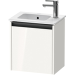 Duravit Ketho.2 Fonteinkast - met 1 deur - 41x29.2x44cm links - met greep antraciet - hoogglans wit SW772919