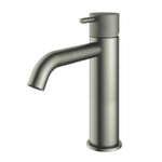 Hotbath Cobber X Middelhoge wastafelmengkraan - zonder waste - geborsteld nikkel (RVS) SW440786