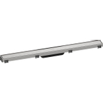 Hansgrohe RainDrain Match Caniveau de douche - 80cm - cadre réglable en hauteur - brushed stainless steel SW791696