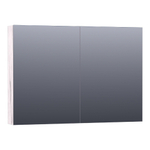 Saniclass Plain Spiegelkast - 100x70x15cm - 2 links/rechtsdraaiende spiegeldeuren - MFC - Birch SW499529