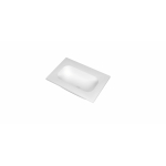 INK Reflekt lavabo - 60x40x1,5cm polystone central sans trou de robinet - mat blanc SW956030