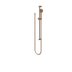 IVY Ensemble barre de douche - avec douchette - rond - jet satiné - flexible de douche 150cm - cuivre brossé mat PVD SW1031593