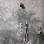 Hotbath Archie Beam Colonne de douche encastrable - thermostatique - 2 robinets d'arrêt - Inox SW799046