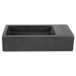 Differnz Hura Lave-mains - 40x22x9cm - basalte - anthracite SW1236899