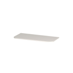 INK Concept R Wastafelblad - 100x45x1.7cm - tbv afgeronde onderkast - MDF lak - Mat wit SW1406228