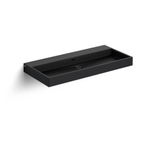 Clou Wash Me lavabo 90x42cm sans bonde Céramique Noir mat SW9257