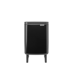 Brabantia Bo Hi Poubelle - 7 litres - seau intérieur en plastique - noir mat SW1117398