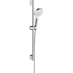 Hansgrohe Crometta Doucheset - 1jet Green - 6 l/min - met Unica Croma - glijstang 65cm chroom/w - ecosmart - groen wit chroom SW73197