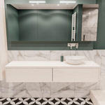 Mondiaz LUSH Meuble salle de bains Underlayment 2 tiroirs 180x30x45cm lavabo BARCO Droite sans trou de robinet SW409687