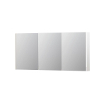 INK SPK2 spiegelkast – 160x74x14 cm – 3 deuren, dubbelzijdige spiegeldeuren – Wit hoogglans SW439911