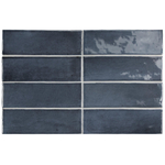 Terravito Ardeno Koko Pour carreau mural - 150x50cm - 8mm - Bleu foncé SW1150474