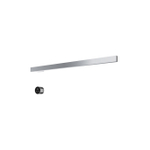 Hotbath &MORE Handdoekradiator - 80x19cm - vierkant - 1 stangen - horizontaal - met schakelaar - chroom SW1245751