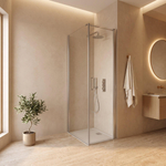 Fortifura Galeria Douchecabine - 60x80x200cm - profiel veiligheidsglas - antikalk - chroom SW1443621