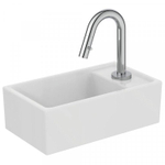 Ideal standard Tempo ensemble Lave-mains céramique 37x21cm trou de robinet droit blanc SW420663