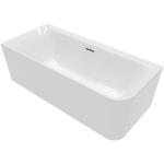 Villeroy & Boch Loop & Friends half - vrijstaand bad - 180x80cm hoek links Acryl - glans wit SW762303