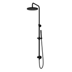 Hotbath Cobber ensemble de douche, douche de tête 30cm et flexible de douche 1,5mtr avec douchette à main noire matte SW440583