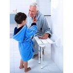 Ridder Pro support pour abattant wc de douche pliable chrome SW720492