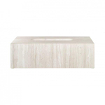 Blomus LAMURA Tissue Box - marmer - - hoogte 7,5cm - breedte 25,5cm - lengte 13cm - Mourning Dove SW1116782