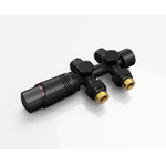 Rosani Classic ensemble de raccordement de radiateur universel droit et coudé noir mat SW736618