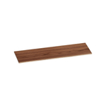 Saniclass natural wood Wastafelblad - 140x46x2cm - zonder kraangat - hout - natural walnut SW393118