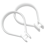 Sealskin Anneaux de rideau de douche 12 pièces Polypropylène Blanc CO251060210