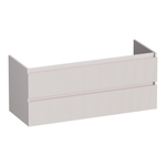 BRAUER Joy Wavy wastafelonderkast 120 2 softclose lades - greeploos - 2 sifon uitsparingen - mat zand SW1201334