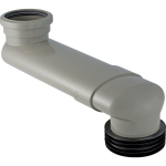 Geberit coude de déport épaisseur de tube 72mm 90 110mm réglable de 14.5cm à 34.5cm 0710295