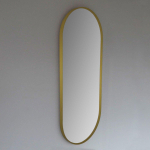 Royal plaza Intent spiegel ovaal met lijst 90x38cm mat goud SW395130
