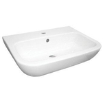 Plieger brussel lavabo 50x45cm avec trou pour robinet avec trop-plein blanc SW499846