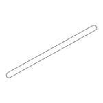 Sealskin Hooked barre de stabilisation pour montage perpendiculaire sur le verre avec le mur à une distance de 980 mm finition argent brillant SW696355