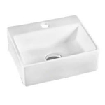 Best Design Class Lavabo pour WC blanc avec 1 trou de robinet 34x29x12cm SW9975