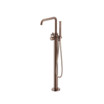 Hotbath Ace Partie visible - mélangeur de baignoire - autoportant - flexible de douche - douchette à main - Cuivre brossé PVD SW1117690