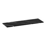 BRAUER Mirage topblad 140x46x2cm - marmerlook - composiet - Nero Marquina SW721343