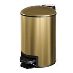 BRAUER Poubelle à pédale - 3L - or brossé SW1038976