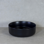 H&R Badmeubelen Note waskom - 37x12cm - opbouw - keramiek - zwart mat SW369752