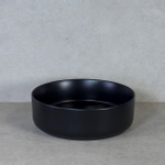 QeramiQ Note Vasque à poser 37x12cm céramique Noir mat SW369752