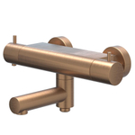 IVY Bond Mitigeur thermostatique de bain apparent - bec de baignoire orientable - inverseur - Cooltouch - Cuivre brossé mat PVD SW1031114