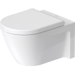 Duravit Starck 2 Wandcloset - 54cm - met spoelrand - diepspoel - verdekte bevestiging - wit 0295869
