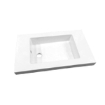 Best Design Slim wastafel voor meubel 60 cm ondiep 35 cm zonder kraan gat SW280301