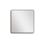 Saniclass Retro Line 2.0 Square Miroir carré 100x100cm arrondi cadre noir mat SW643419