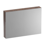 Brauer Impress Armoire de toilette - 100x70x15cm - sans éclairage - 2 portes miroir double - Erosion SW720950